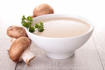 bowl of mushroom soup