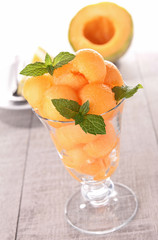 fresh melon dessert