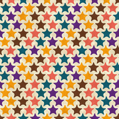 Seamless retro geometric pattern. EPS10 vector texture.