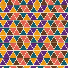 Poster de jardin Zigzag Motif géométrique rétro sans couture. Texture vecteur EPS10.