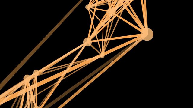 Flight of geometric shapes