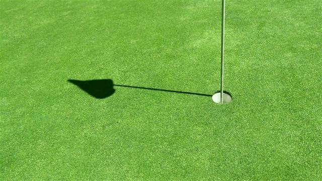 Golf - unconventional shot - billiard style