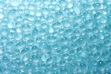 Large water drops.