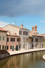 Fototapeta na wymiar Spojrzenie z Comacchio, Włochy