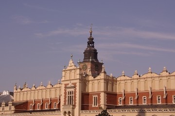 Fototapeta premium The historic cloth hall on the market in Krakow in Poland