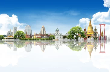 Tuinposter Thailand bangkok travel background concept © potowizard