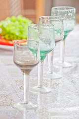 served table