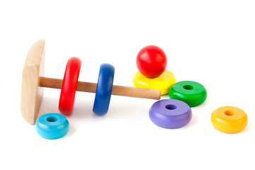 Colorful Wooden Pyramid toy