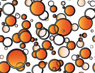 Nice orange shapes seamless vector background
