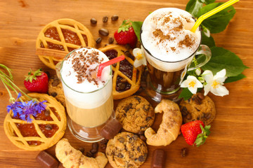 glasses of coffee cocktail