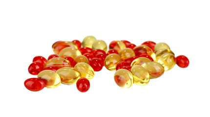 bright granules isolated on white
