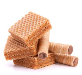 Wafers or honeycomb waffles
