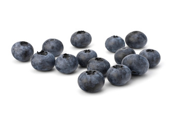 Bilberries or whortleberries cutout