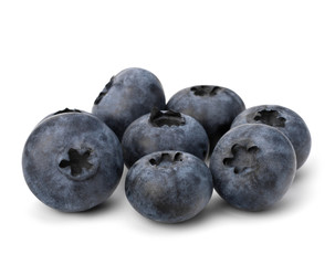 Bilberries or whortleberries cutout