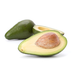 avocado isolated on white background