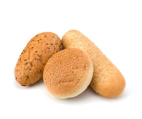 Bread loafs and buns variety