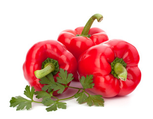 red pepper isolated on white background