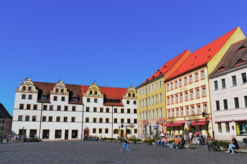 Fototapeta na wymiar ¯ycie miasta Torgau