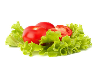 tomato vegetable and lettuce salad