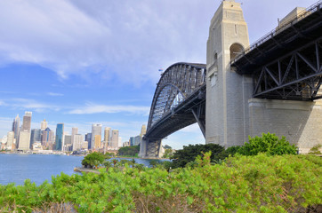 View of Harbour Bridge and Sydney Skyline
