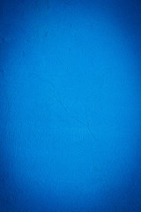blue painted plaster concrete wall background