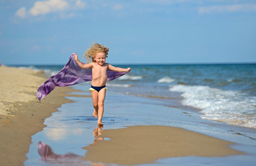 Girl at the seaside