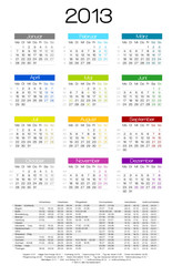 kalender 2013 mit schulferien und gesetzl. feiertagen - 44294144