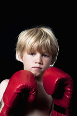 Boy boxing