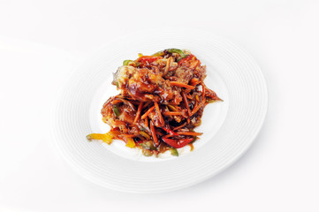 chicken with red sauce