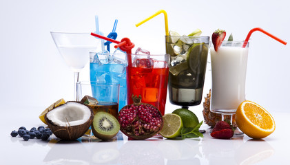 Assorted cocktails, alcohol drinks