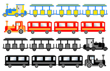 train for sightseeing - vector