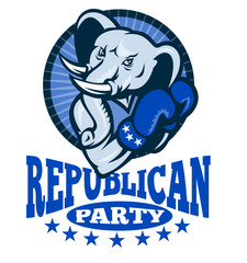 Republican Elephant Mascot Boxer
