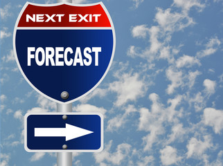 Forecast road sign