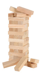 Blocks of wood. Isolated