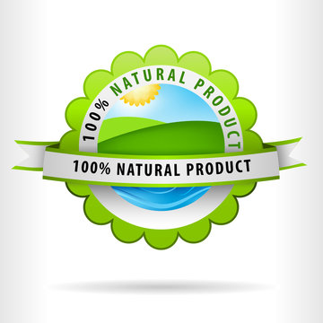 Green Clean Air Land and water for 100 percent Natural Product