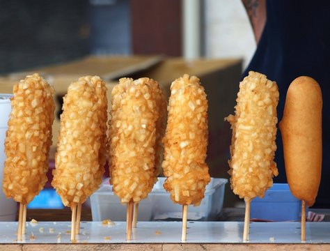 Corn Dogs on Sticks