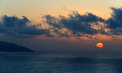 Sunset in Lefkada, Greece