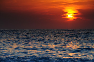 Exotic Sunset in Greece