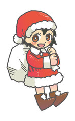 サンタ服の女の子