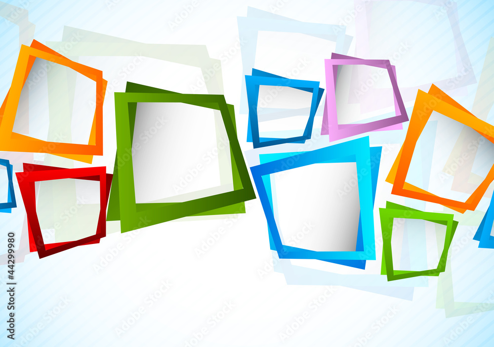 Poster background with squares