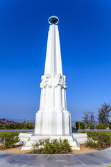Astronomers monument at the Griffith Observatory in Los Angeles,
