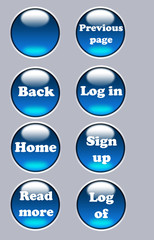 Okrągłe przyciski na stronę www