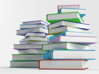 Stack of colorful books