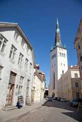 Fototapeta premium st. Mary Cathedral in Tallinn old town, Estonia