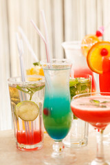 cocktails in the bar