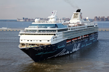 cruise ship at sea