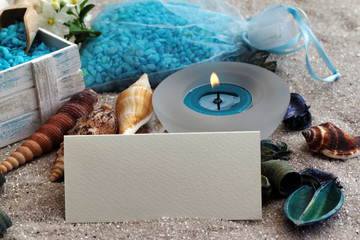 Textfeld mit maritimer Dekoration