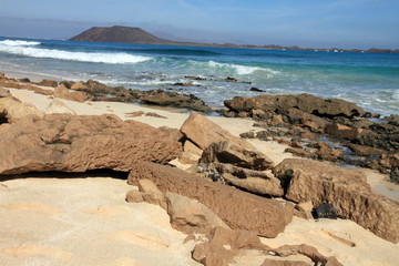 Corralejo  nature reserve in Fuerteventura Canary islands Spain