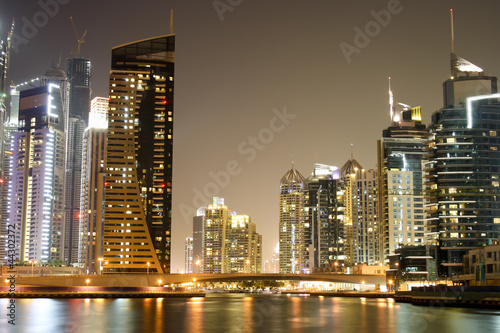 дубаи марина огни город высота Dubai Marina lights the city height скачать