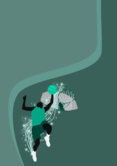 Basketball sport background